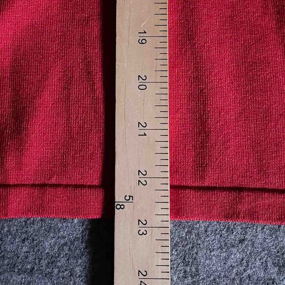 NWT Women's Pendleton Ruffle Neck Sweater Red Knit Silk Cashmere Blend Size M - Picture 7 of 7